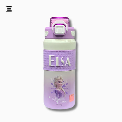 Disney Frozen Elsa Kids Water Bottle 550ml – Flip Lid Straw Bottle | IBRELIA™ IBRELIA