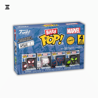 Funko Bitty Pop! Spider - Man 4 - Pack – Miles Morales, Ghost - Spider, Spider - Man 2099 & Mystery Mini | IBRELIA™ Collectibles - IBRELIA