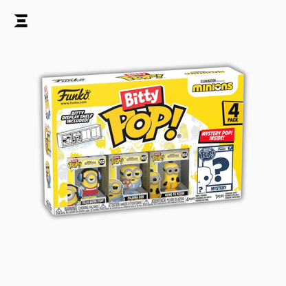 Funko Bitty Pop! Minions 4 - Pack – Stuart, Bob, Kevin & Mystery Mini | IBRELIA™ Collectibles - IBRELIA