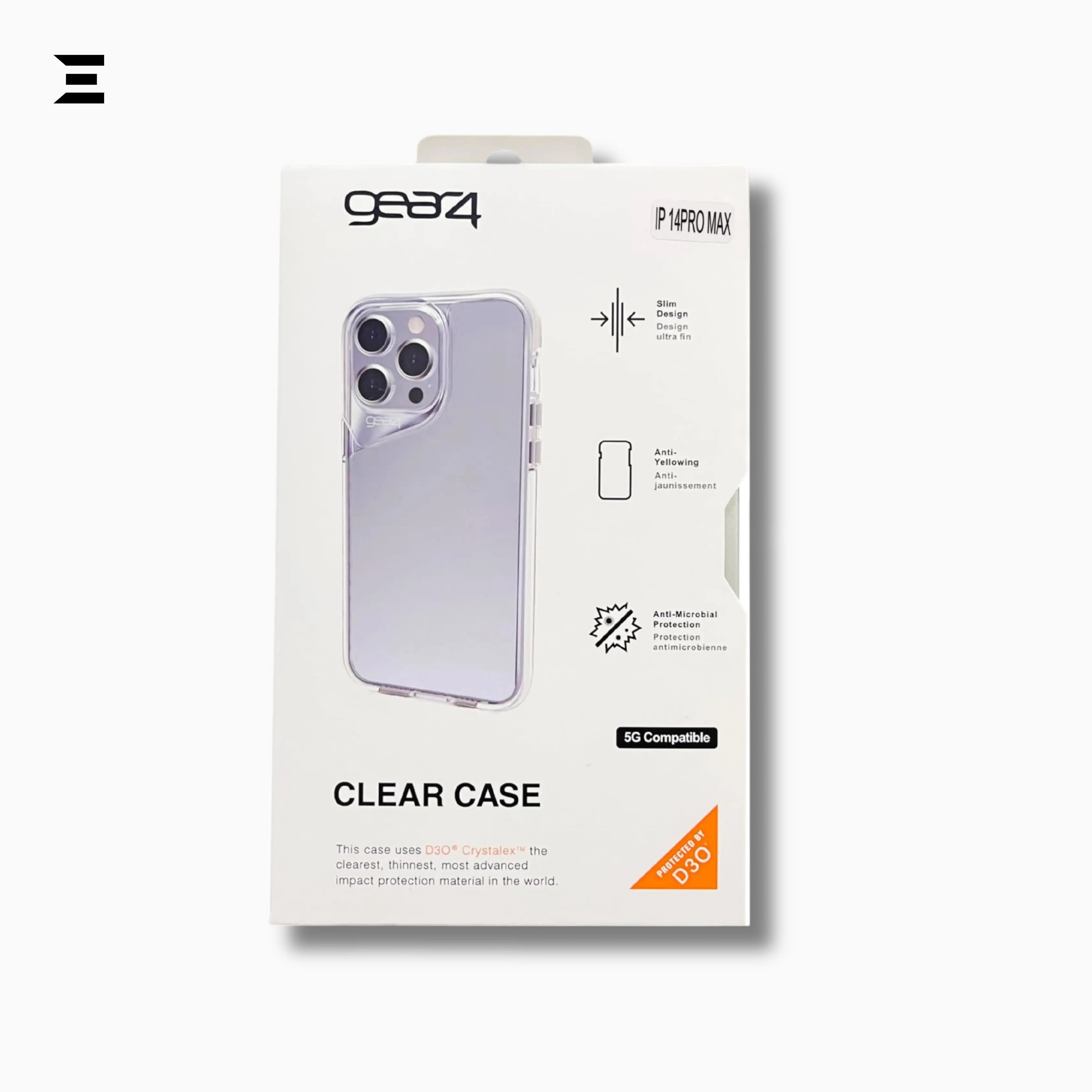 GEAR4 Clear Protective Case for iPhone – Ultra Slim Anti-Yellow Shockproof Cover | IBRELIA™ IBRELIA