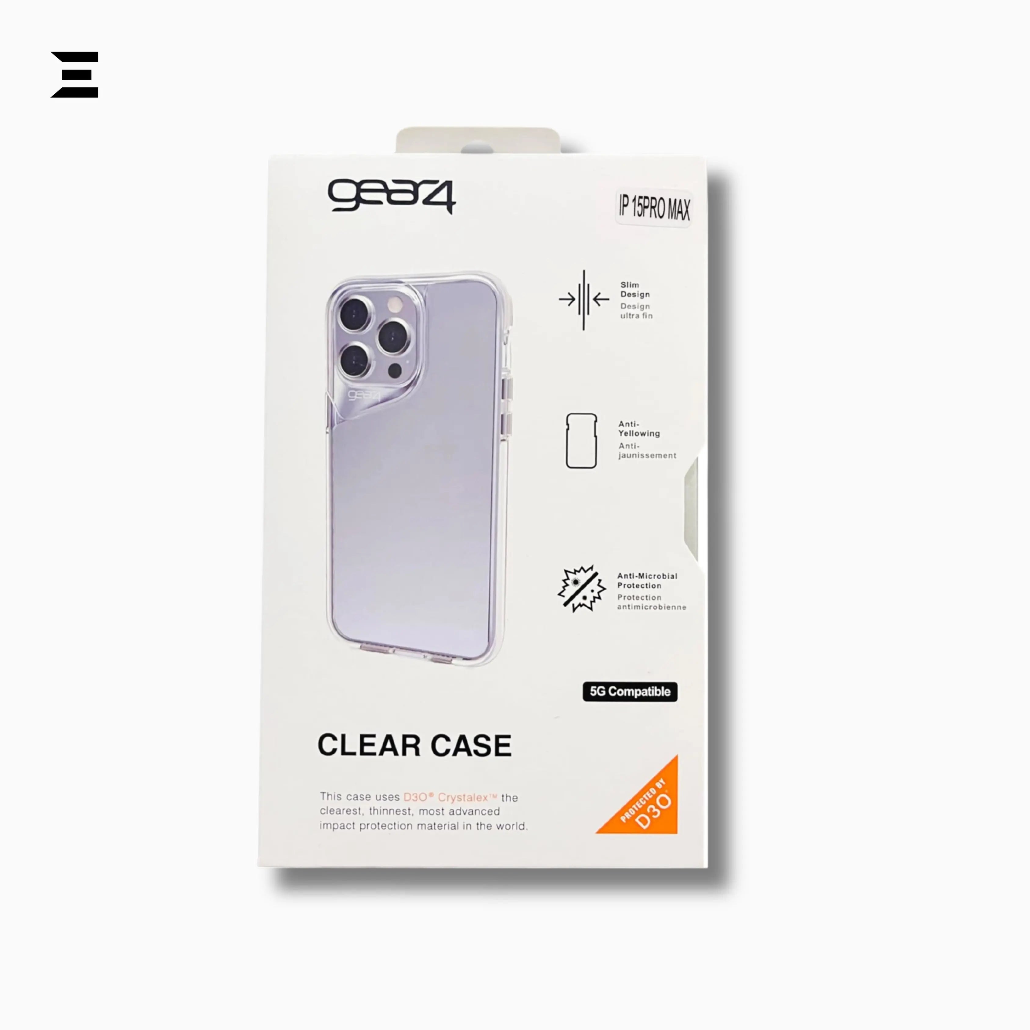 GEAR4 Clear Protective Case for iPhone – Ultra Slim Anti-Yellow Shockproof Cover | IBRELIA™ IBRELIA