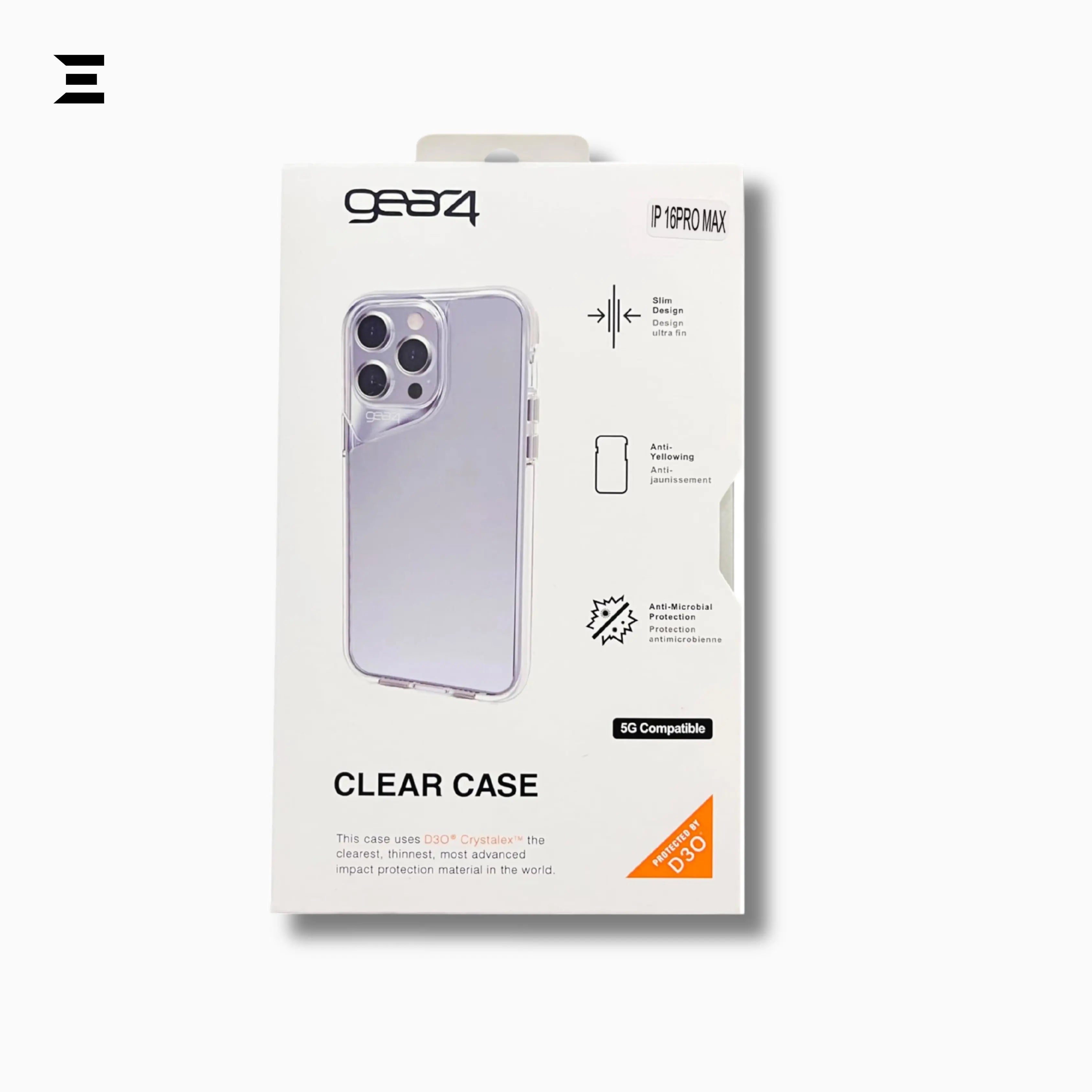 GEAR4 Clear Protective Case for iPhone – Ultra Slim Anti-Yellow Shockproof Cover | IBRELIA™ IBRELIA
