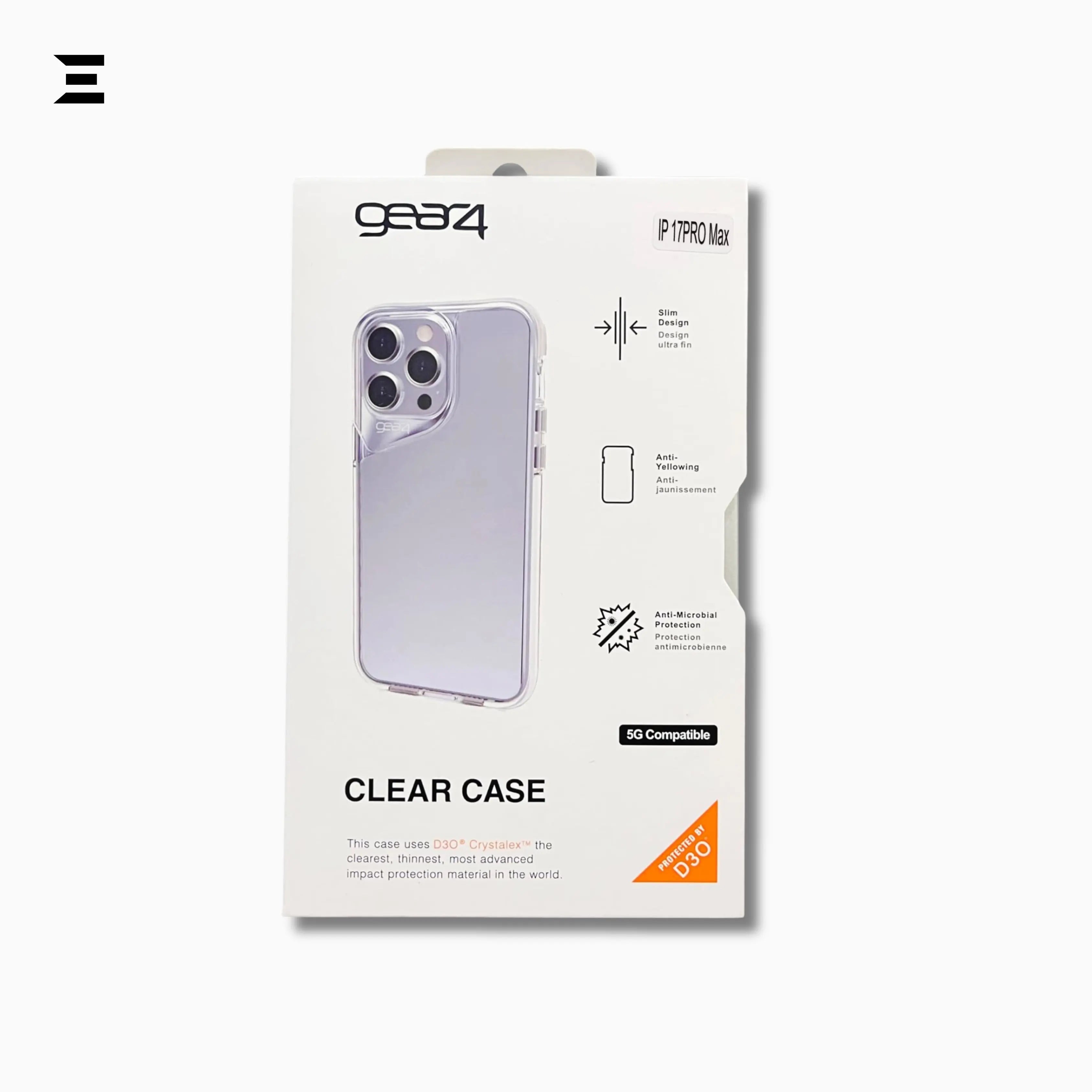 GEAR4 Clear Protective Case for iPhone – Ultra Slim Anti-Yellow Shockproof Cover | IBRELIA™ IBRELIA