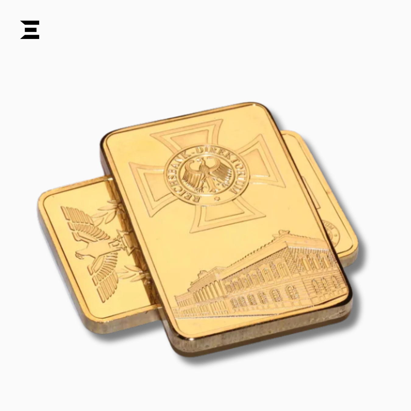 Deutsche Reichsbank Gold Plated Commemorative Nugget Bar – Collector’s Edition IBRELIA