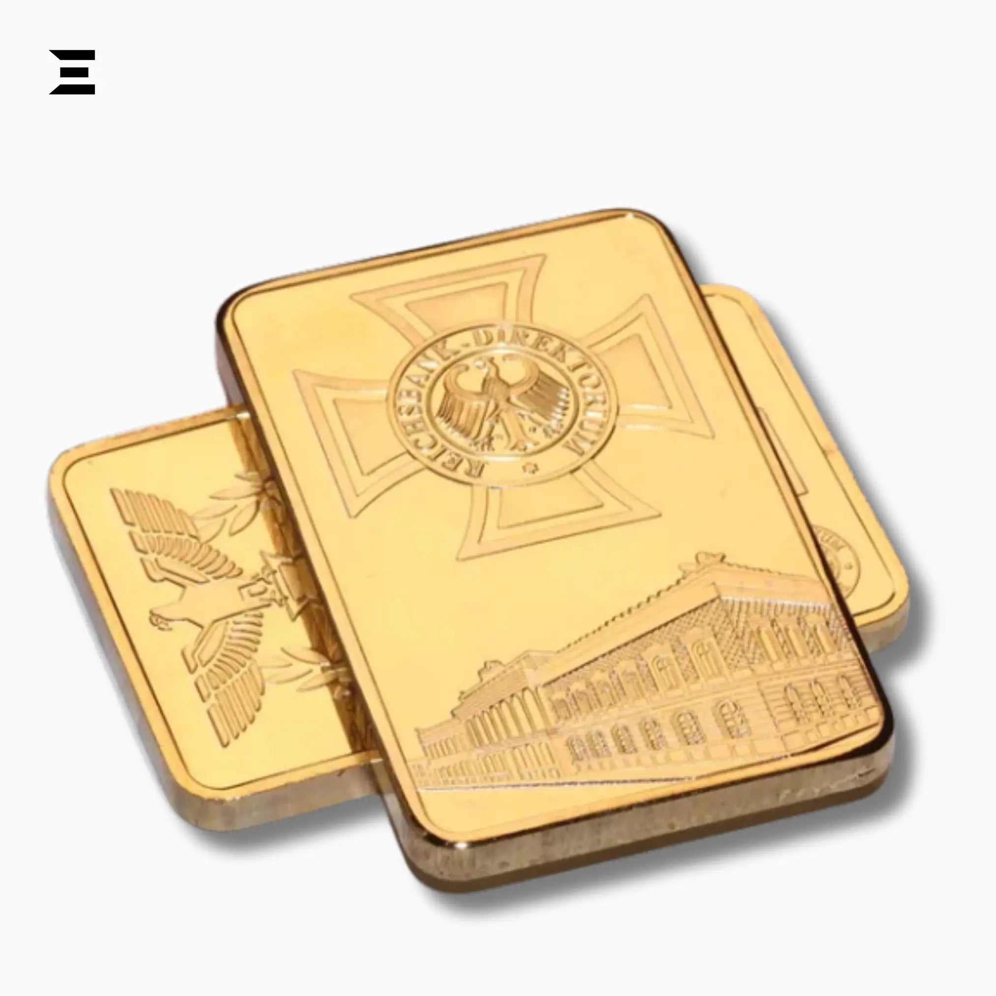 Deutsche Reichsbank Gold Plated Commemorative Nugget Bar – Collector’s Edition - IBRELIA