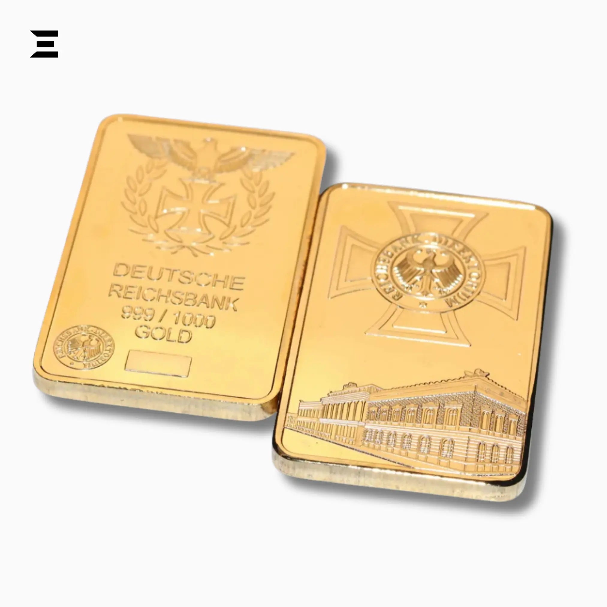 Deutsche Reichsbank Gold Plated Commemorative Nugget Bar – Collector’s Edition - IBRELIA