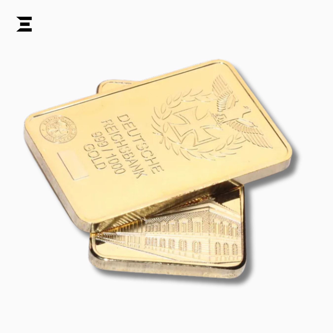 Deutsche Reichsbank Gold Plated Commemorative Nugget Bar – Collector’s Edition IBRELIA