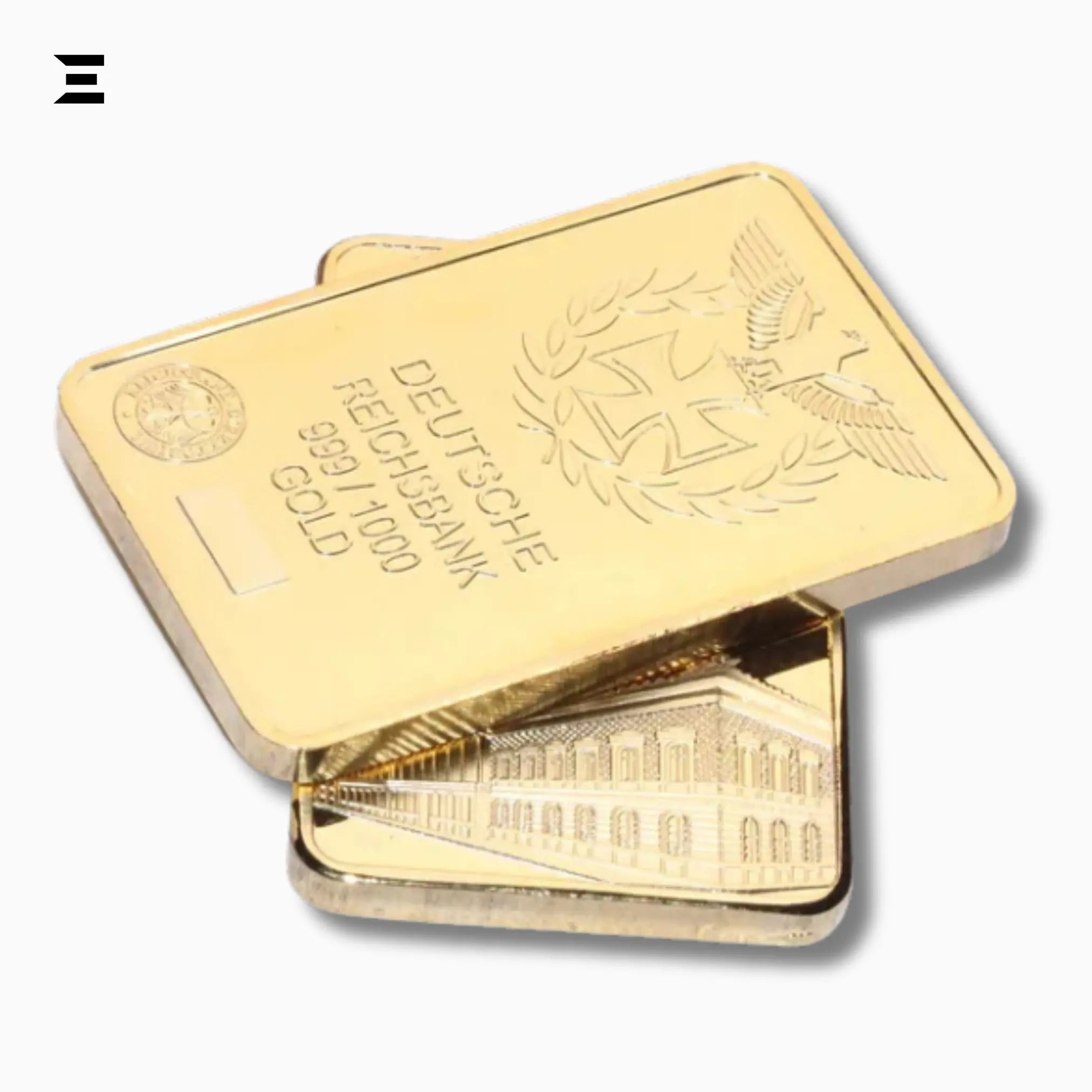 Deutsche Reichsbank Gold Plated Commemorative Nugget Bar – Collector’s Edition - IBRELIA