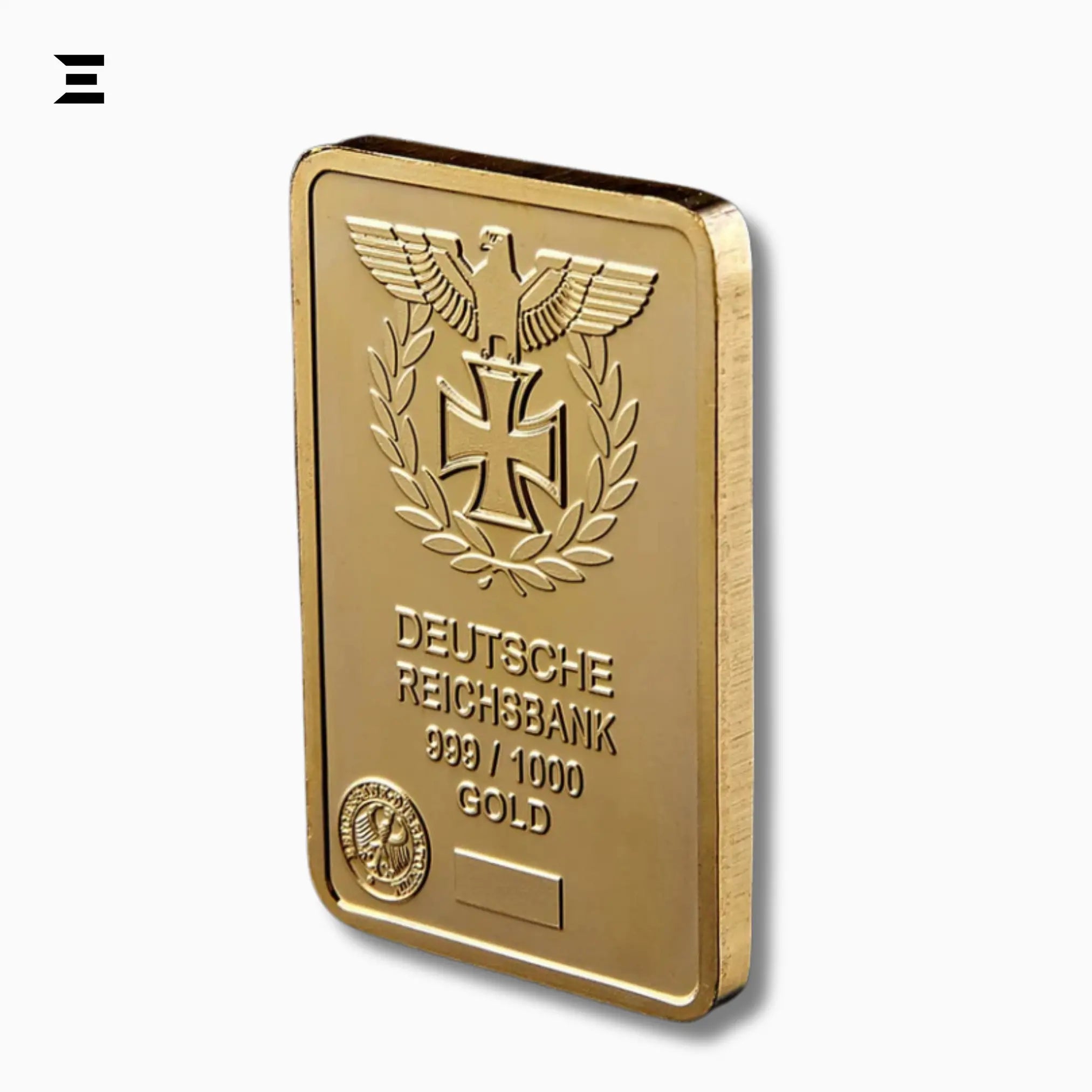 Deutsche Reichsbank Gold Plated Commemorative Nugget Bar – Collector’s Edition - IBRELIA