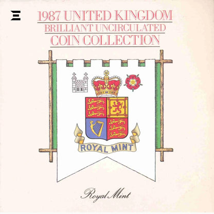 1987 United Kingdom Brilliant Uncirculated Coin Set – Royal Mint - IBRELIA