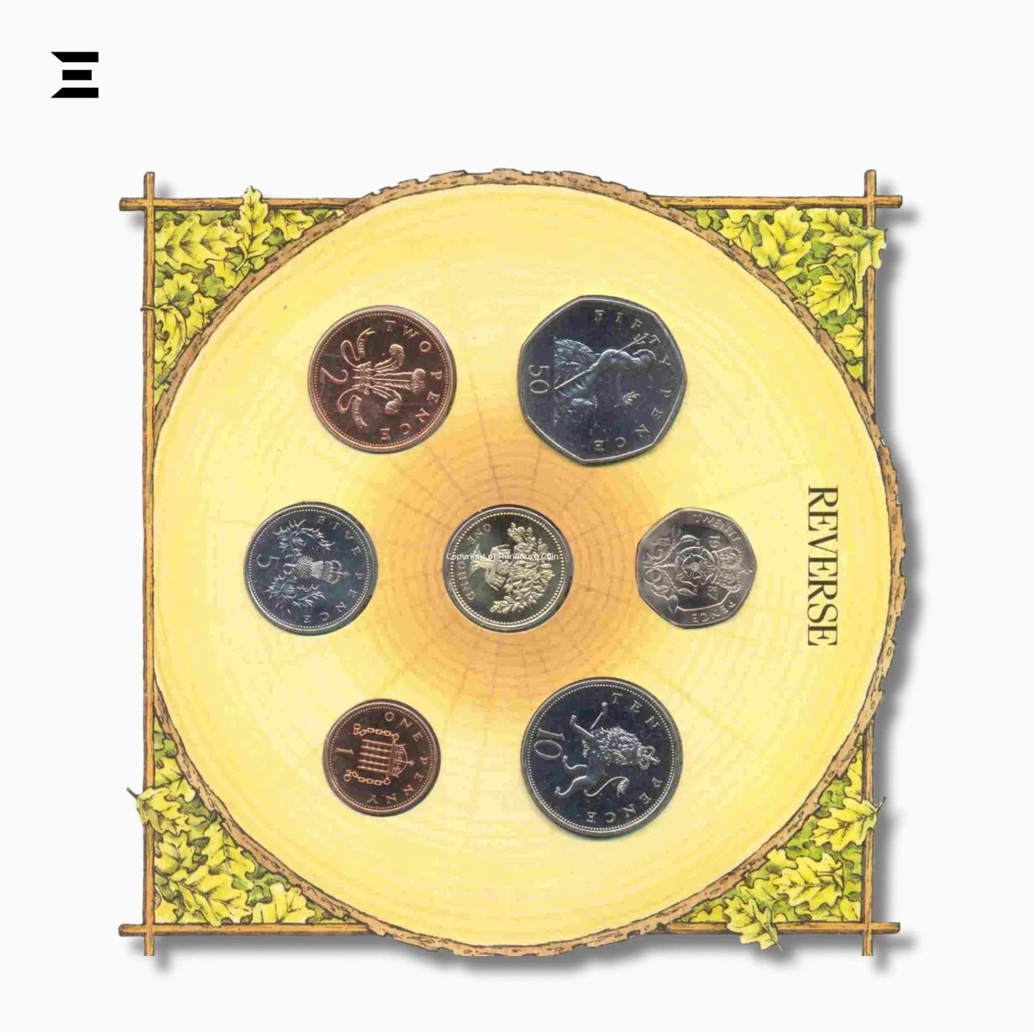 1987 United Kingdom Brilliant Uncirculated Coin Set – Royal Mint - IBRELIA