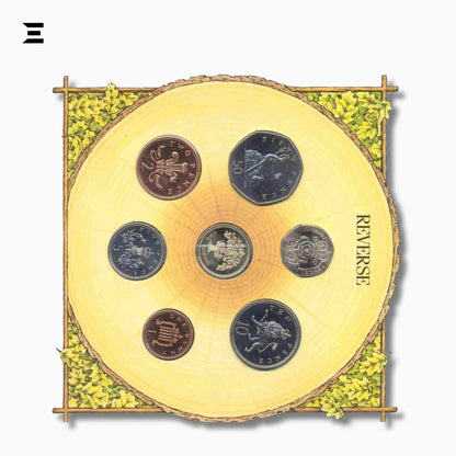 1987 United Kingdom Brilliant Uncirculated Coin Set – Royal Mint - IBRELIA