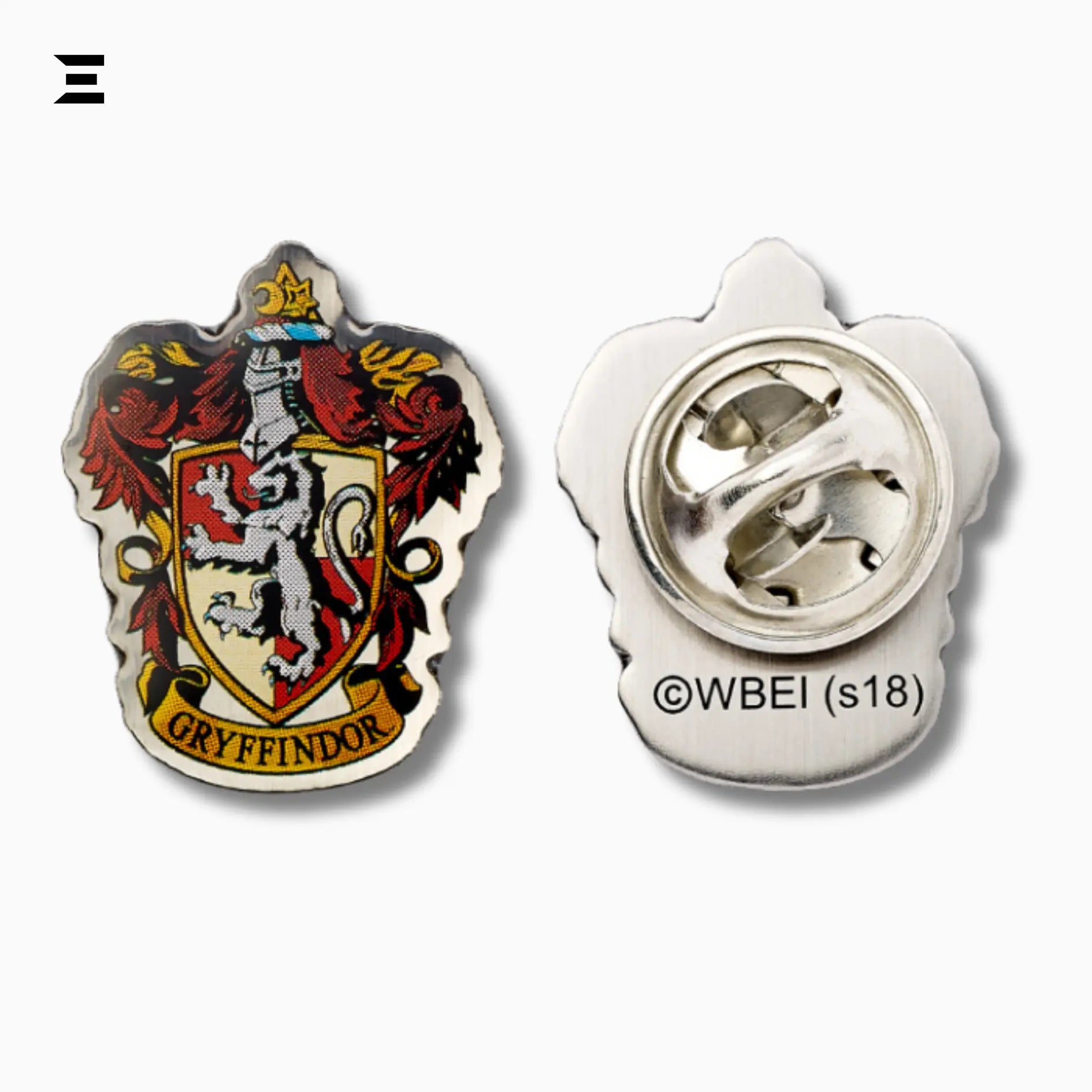 Harry Potter Gryffindor Crest Pin Badge – Official Silver Plated Collectible IBRELIA