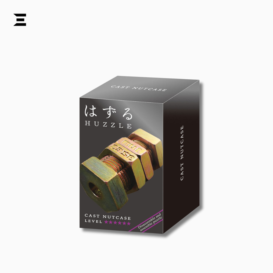 Hanayama Cast Puzzle – Nutcase | Level 6 Difficulty Metal Puzzle from Japan IBRELIA
