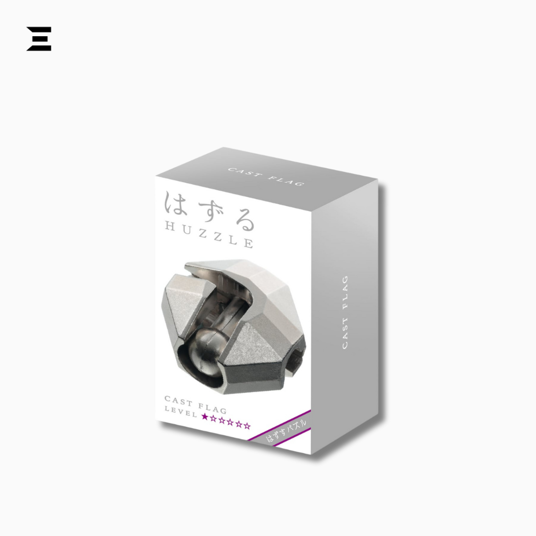 Hanayama Huzzle Cast Flag Puzzle | Level 1 Difficulty Metal Puzzle from Japan IBRELIA