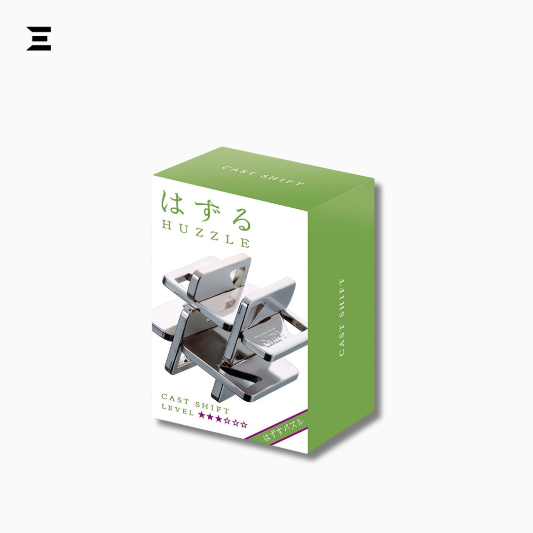 Hanayama Huzzle Cast Shift Puzzle | Level 3 Metal Brain Teaser from Japan IBRELIA