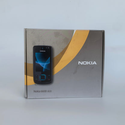 Nokia 6600 Slide Black | Pre-Owned | Complete Original Box & Accessories | Classic Nokia Slider Phone
