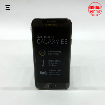 Samsung Galaxy E5 SM-E500F/DS Black | Brand New | Original Box Pack | Dual SIM | Classic Samsung Super AMOLED Smartphone