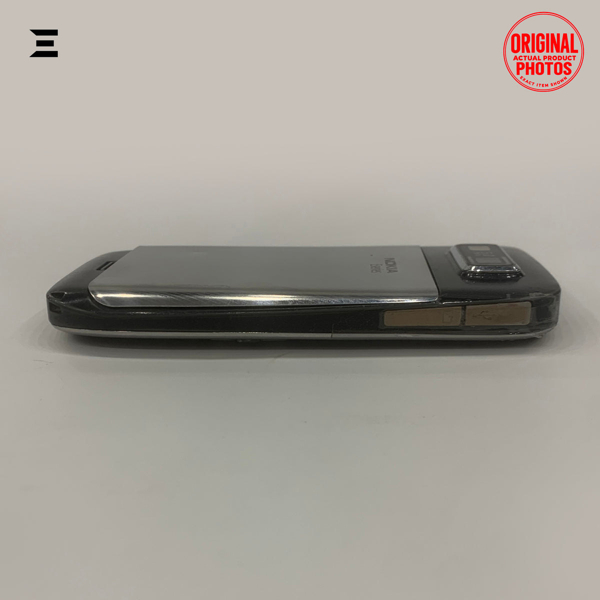 Nokia E72 Silver & Black | Pre-Owned | Original Nokia Symbian QWERTY Smartphone | Phone Only – With Charger