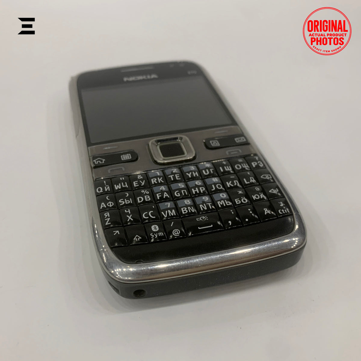 Nokia E72 Silver & Black | Pre-Owned | Original Nokia Symbian QWERTY Smartphone | Phone Only – With Charger