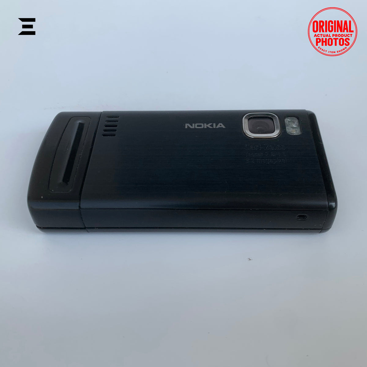 Nokia 6500 Slide Black | Pre-Owned | Original Nokia 3.2MP Carl Zeiss Slider Mobile Phone | Phone Only – With Charger