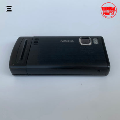 Nokia 6500 Slide Black | Pre-Owned | Original Nokia 3.2MP Carl Zeiss Slider Mobile Phone | Phone Only – With Charger