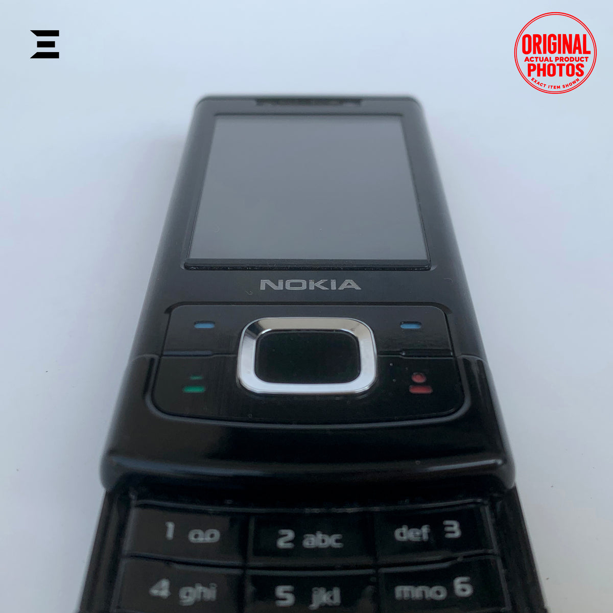 Nokia 6500 Slide Black | Pre-Owned | Original Nokia 3.2MP Carl Zeiss Slider Mobile Phone | Phone Only – With Charger