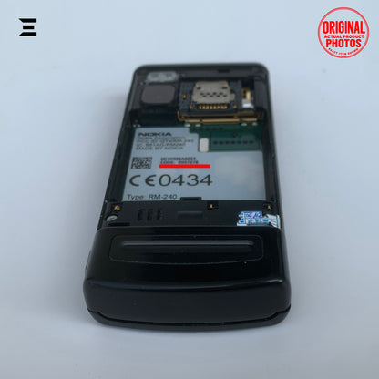 Nokia 6500 Slide Black | Pre-Owned | Original Nokia 3.2MP Carl Zeiss Slider Mobile Phone | Phone Only – With Charger