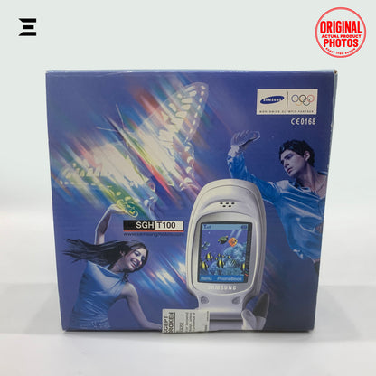Samsung SGH-T100 Silver | Brand New | Original Samsung Vintage Colour Display Flip Phone | Factory Sealed Box – Complete Set
