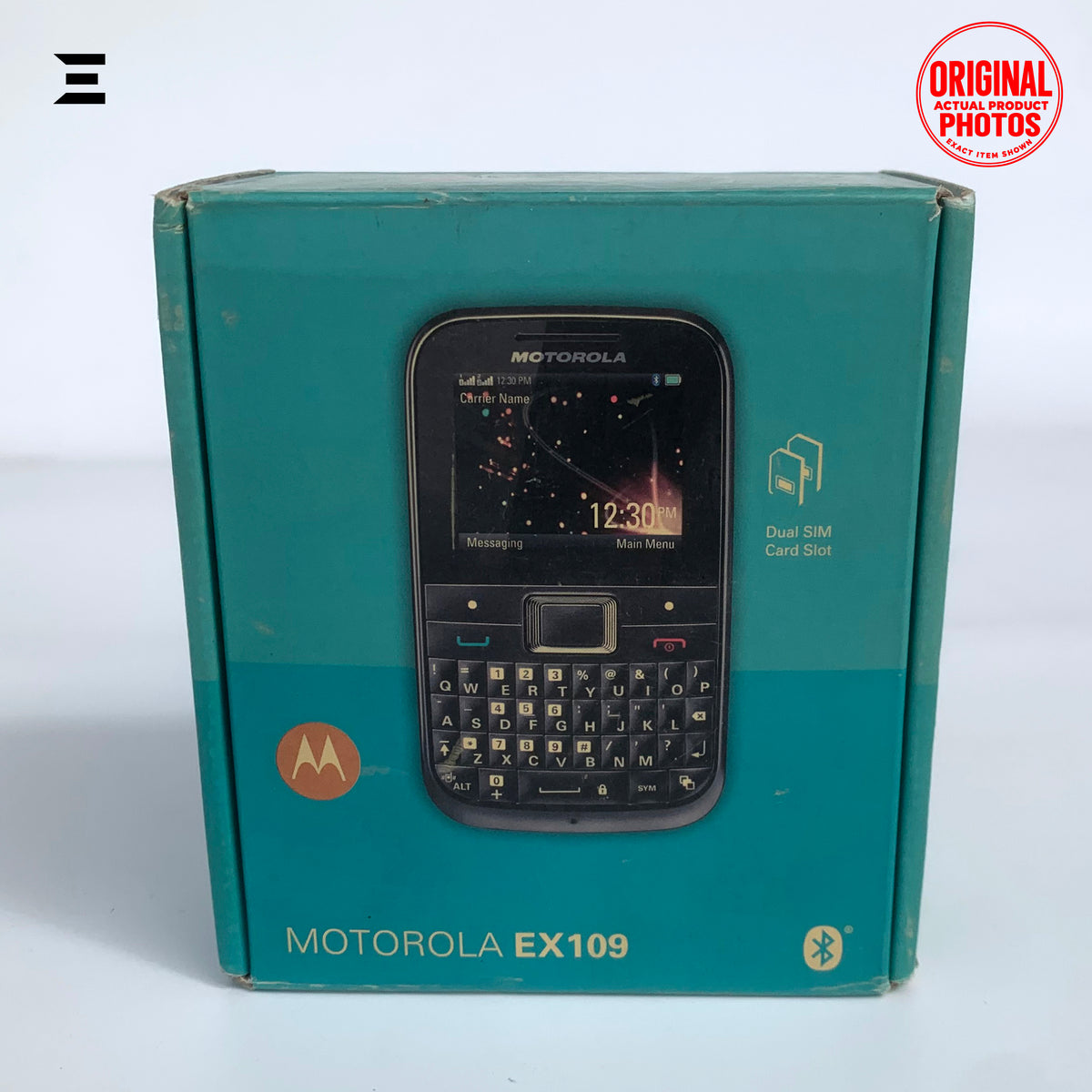 Motorola EX109 Titanium | Brand New Box Packed | Original QWERTY Dual SIM Mobile Phone | Complete Accessories