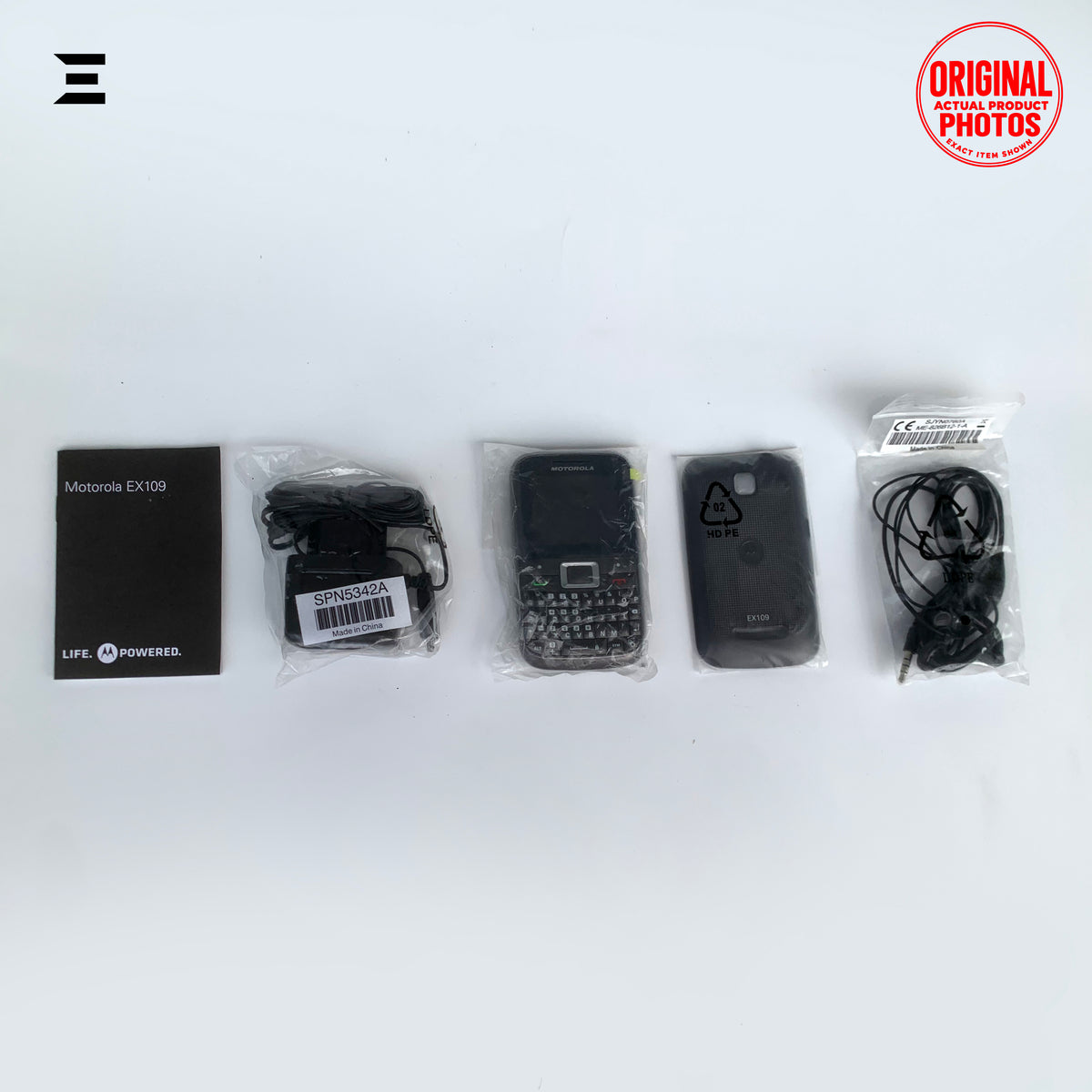Motorola EX109 Titanium | Brand New Box Packed | Original QWERTY Dual SIM Mobile Phone | Complete Accessories