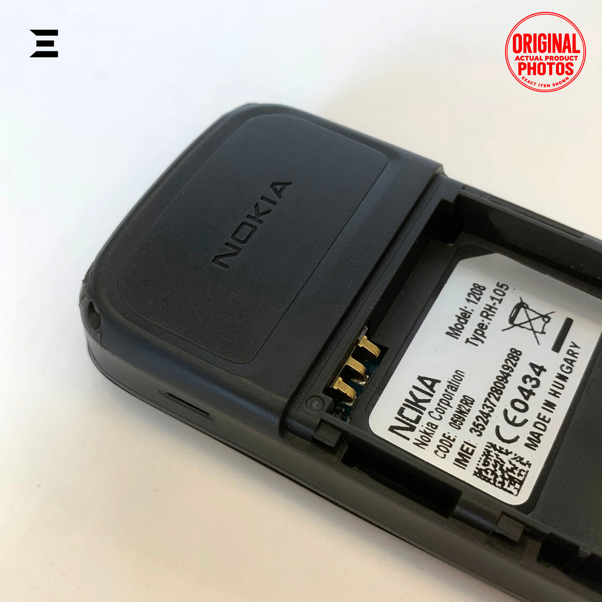 Nokia 1208 Black | Brand New | Original Classic GSM Mobile Phone | Complete Accessories