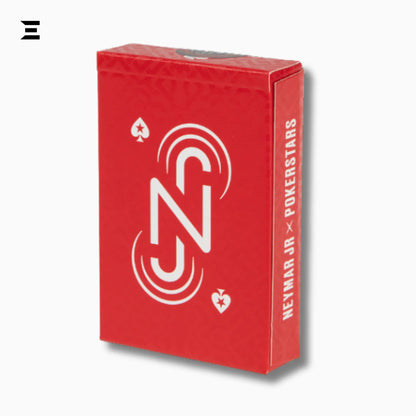 PokerStars Neymar Jr Red & White Playing Cards – Premium PVC Deck - IBRELIA