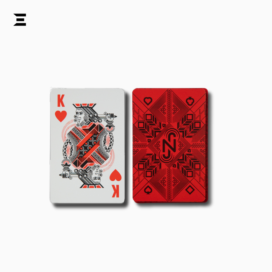 PokerStars Neymar Jr Red & White Playing Cards – Premium PVC Deck IBRELIA