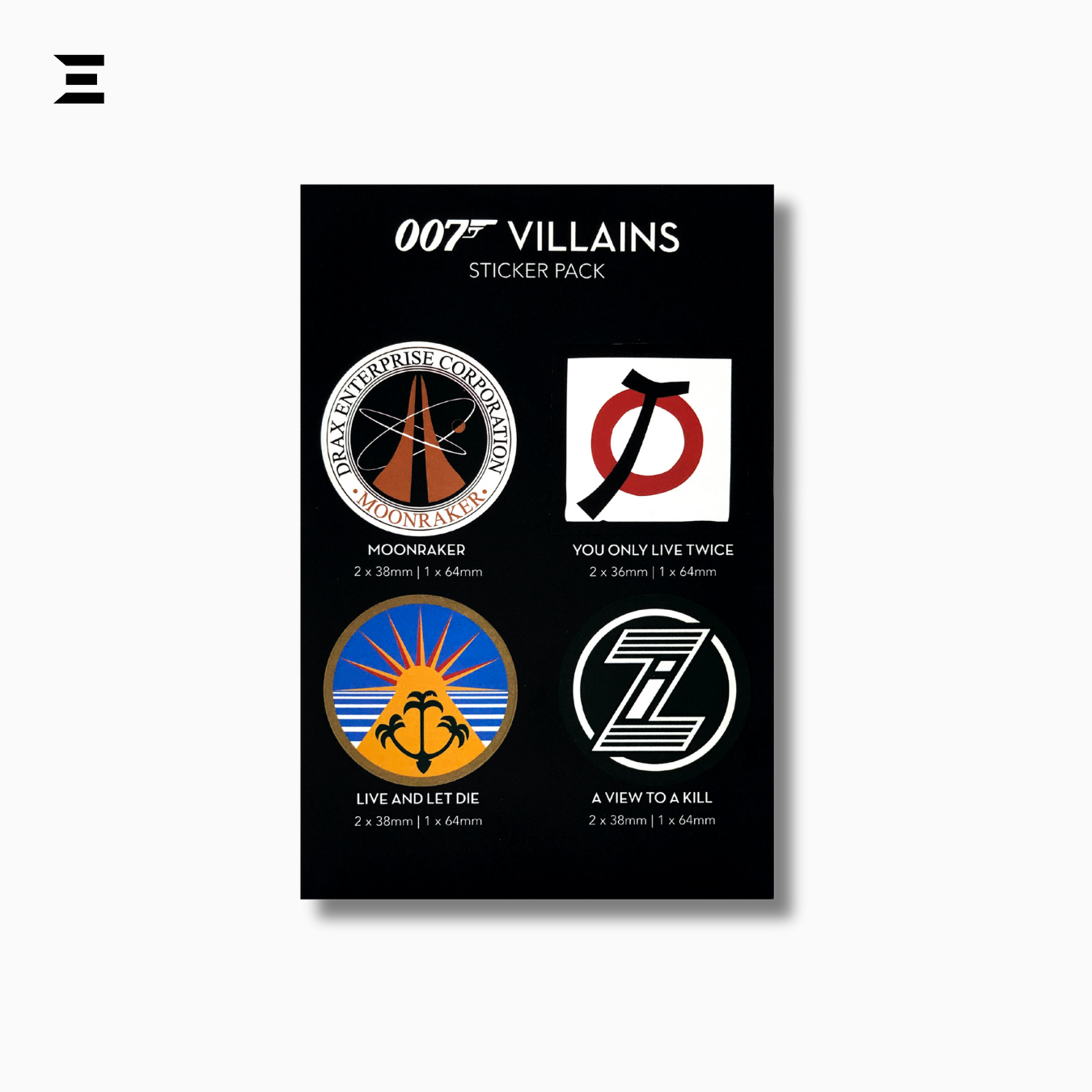 James Bond 007 Villains Sticker Pack – Collectible Movie Decals IBRELIA