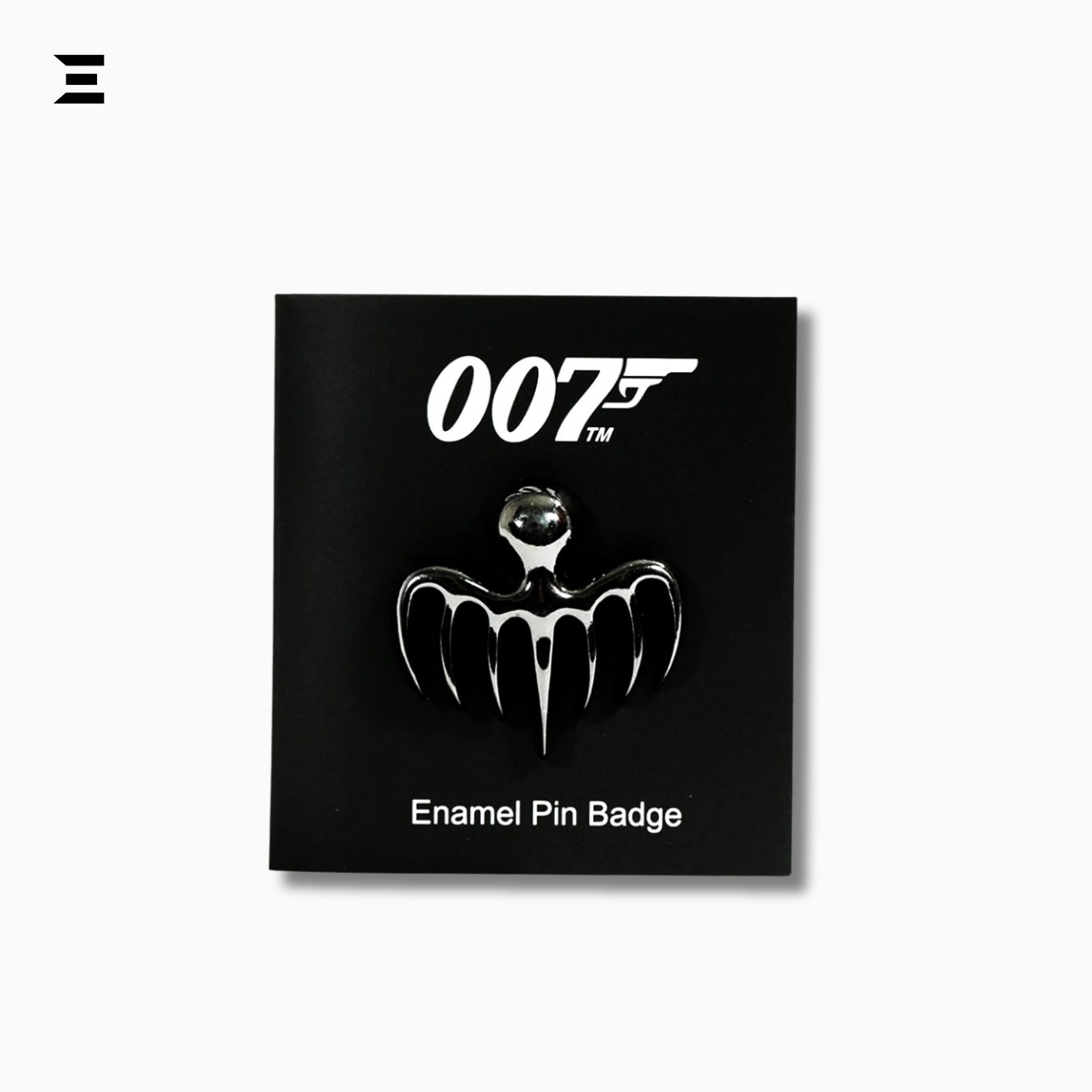 James Bond 007 Official SPECTRE Logo Enamel Pin Badge – Black Metal Lapel Pin IBRELIA