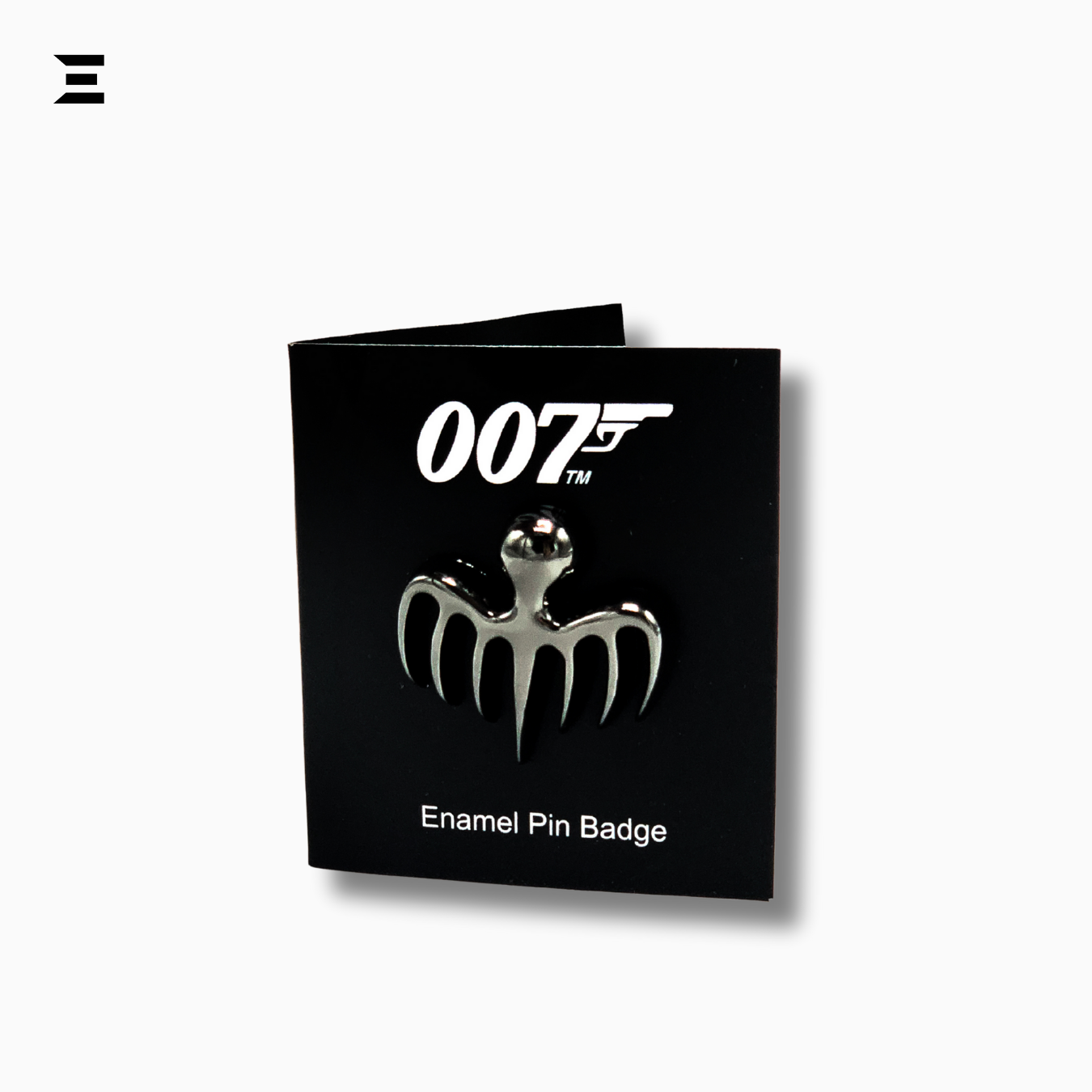 James Bond 007 Official SPECTRE Logo Enamel Pin Badge – Black Metal Lapel Pin IBRELIA