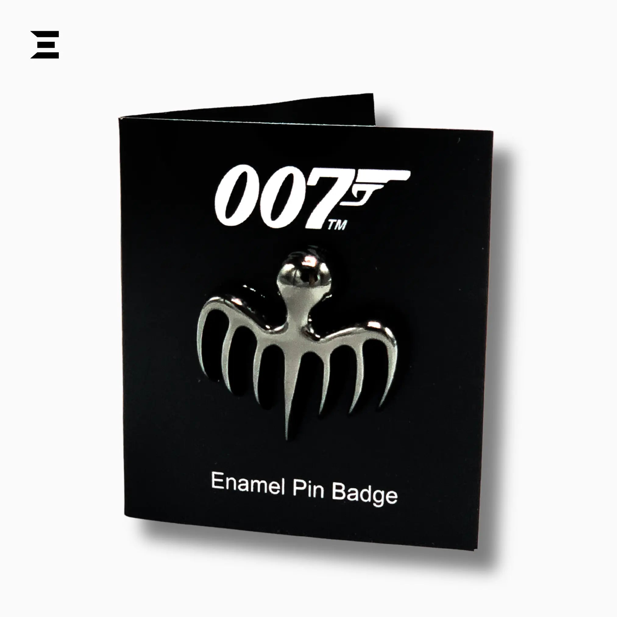 James Bond 007 Official SPECTRE Logo Enamel Pin Badge – Black Metal Lapel Pin - IBRELIA