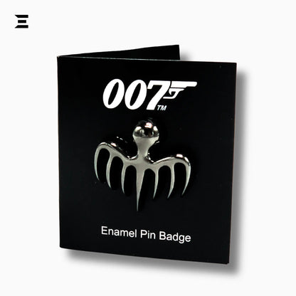 James Bond 007 Official SPECTRE Logo Enamel Pin Badge – Black Metal Lapel Pin - IBRELIA
