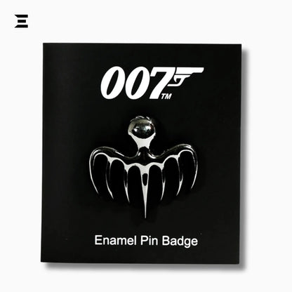 James Bond 007 Official SPECTRE Logo Enamel Pin Badge – Black Metal Lapel Pin - IBRELIA