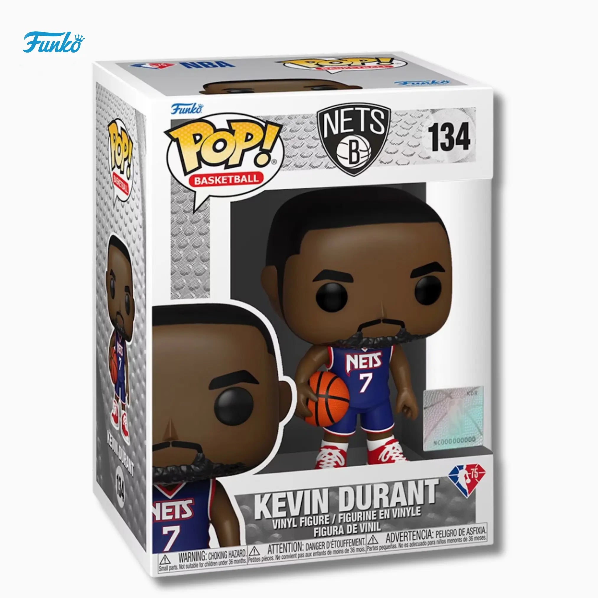 Funko Pop! Basketball: Kevin Durant 134 – Brooklyn Nets (4 - Inch Vinyl Figure) - IBRELIA