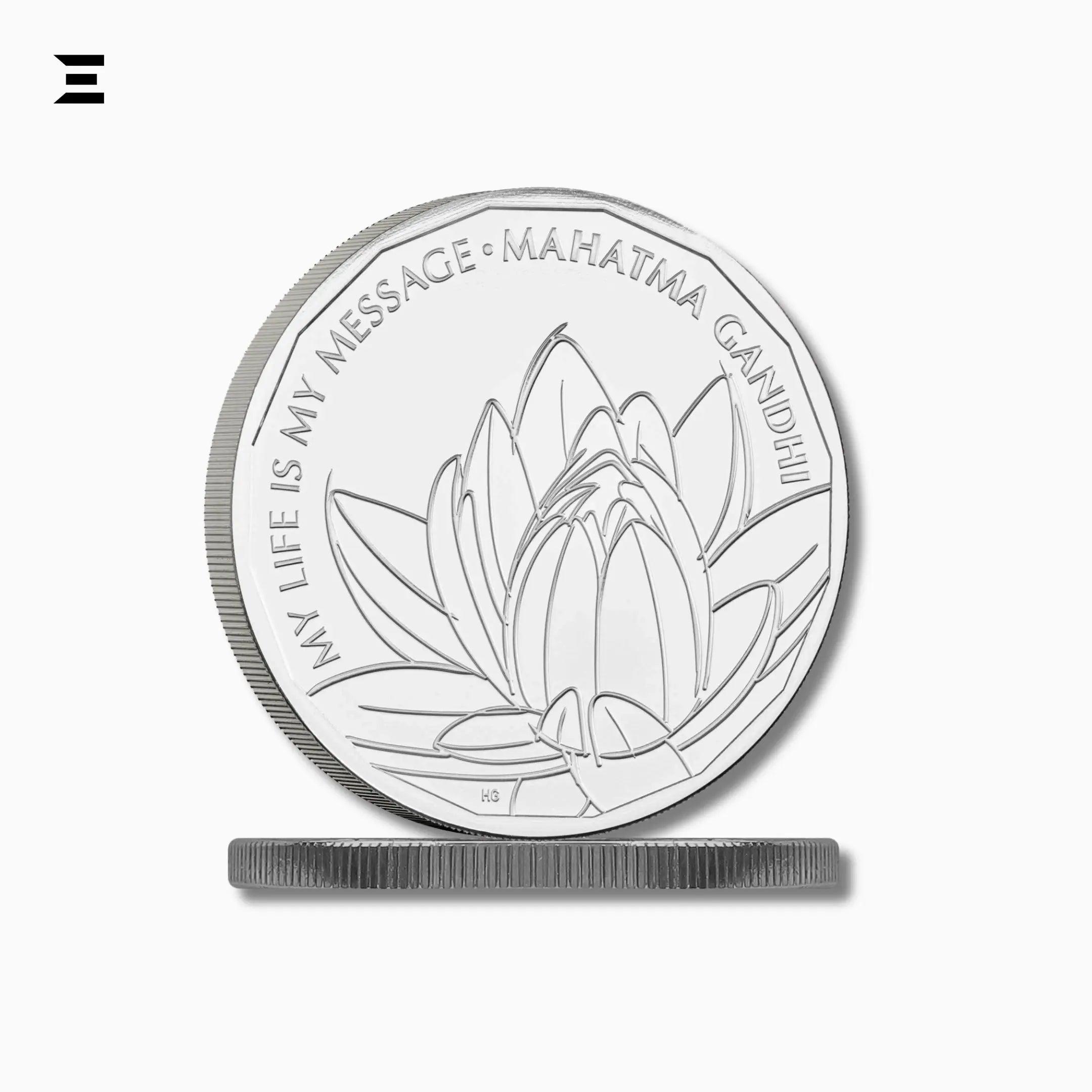 2021 Royal Mint Mahatma Gandhi Commemorative £5 Coin with Original Folder - IBRELIA