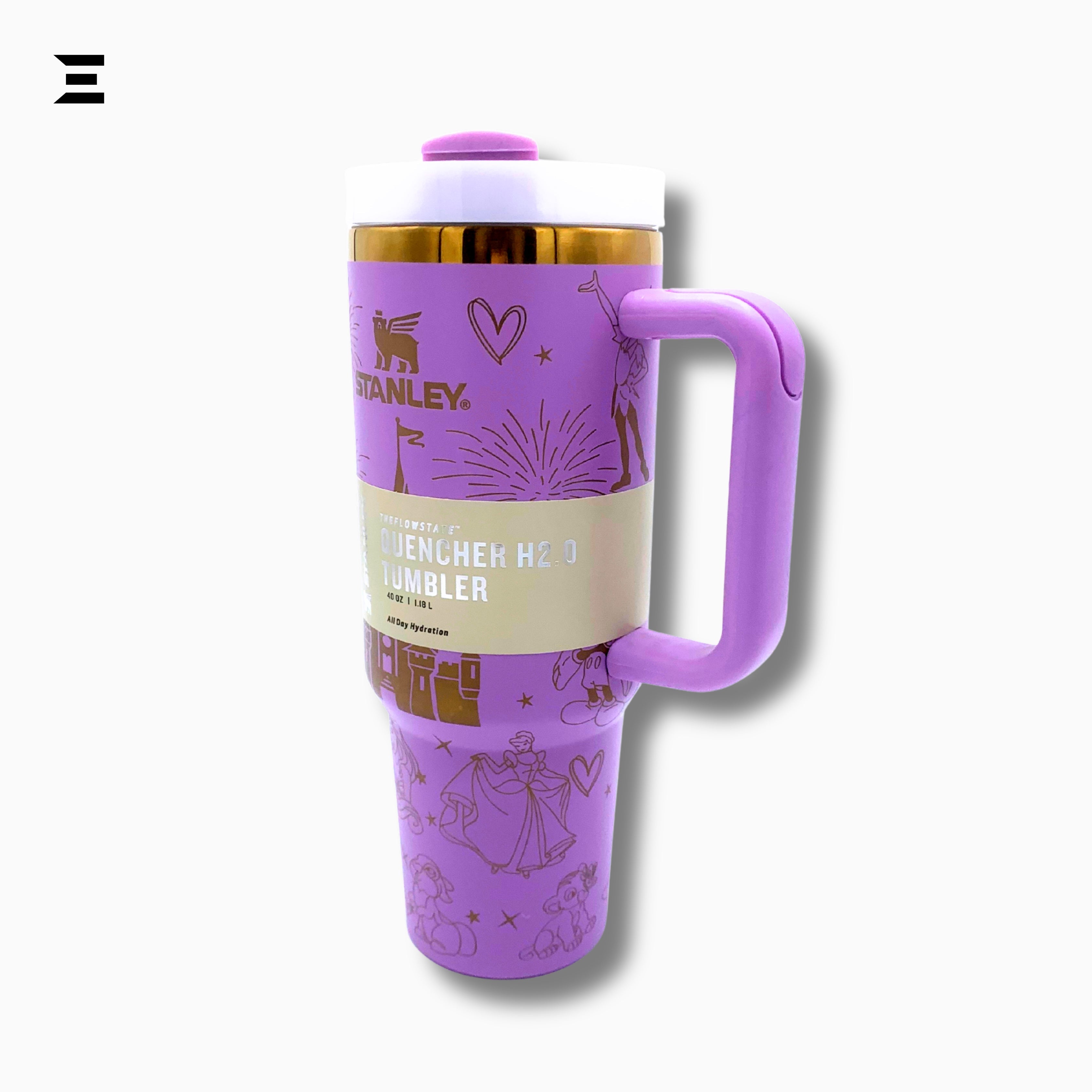 Stanley Quencher H2.0 Flowstate™ Tumbler – Purple Spark | 40oz (1.18L) | IBRELIA™ IBRELIA