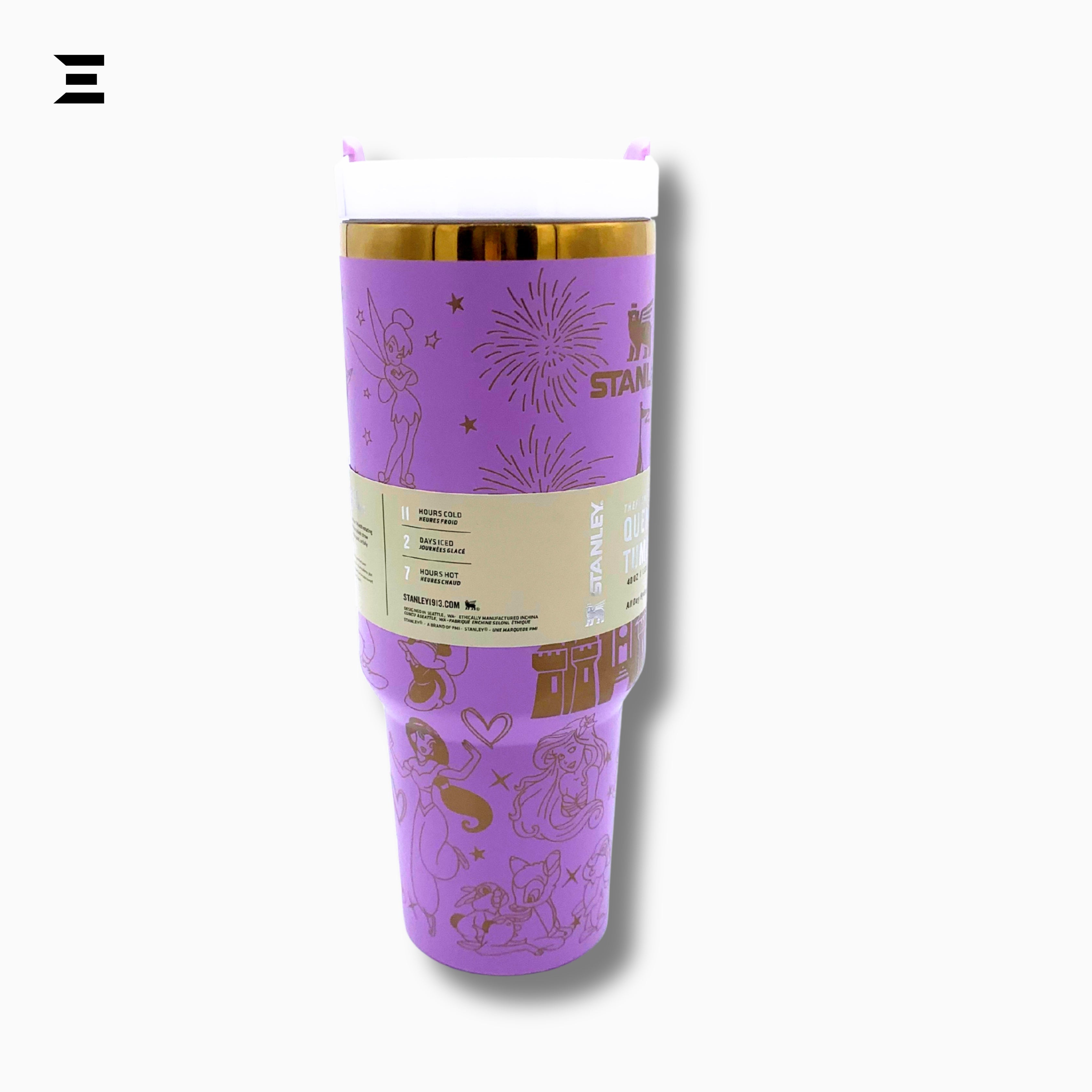Stanley Quencher H2.0 Flowstate™ Tumbler – Purple Spark | 40oz (1.18L) | IBRELIA™ IBRELIA