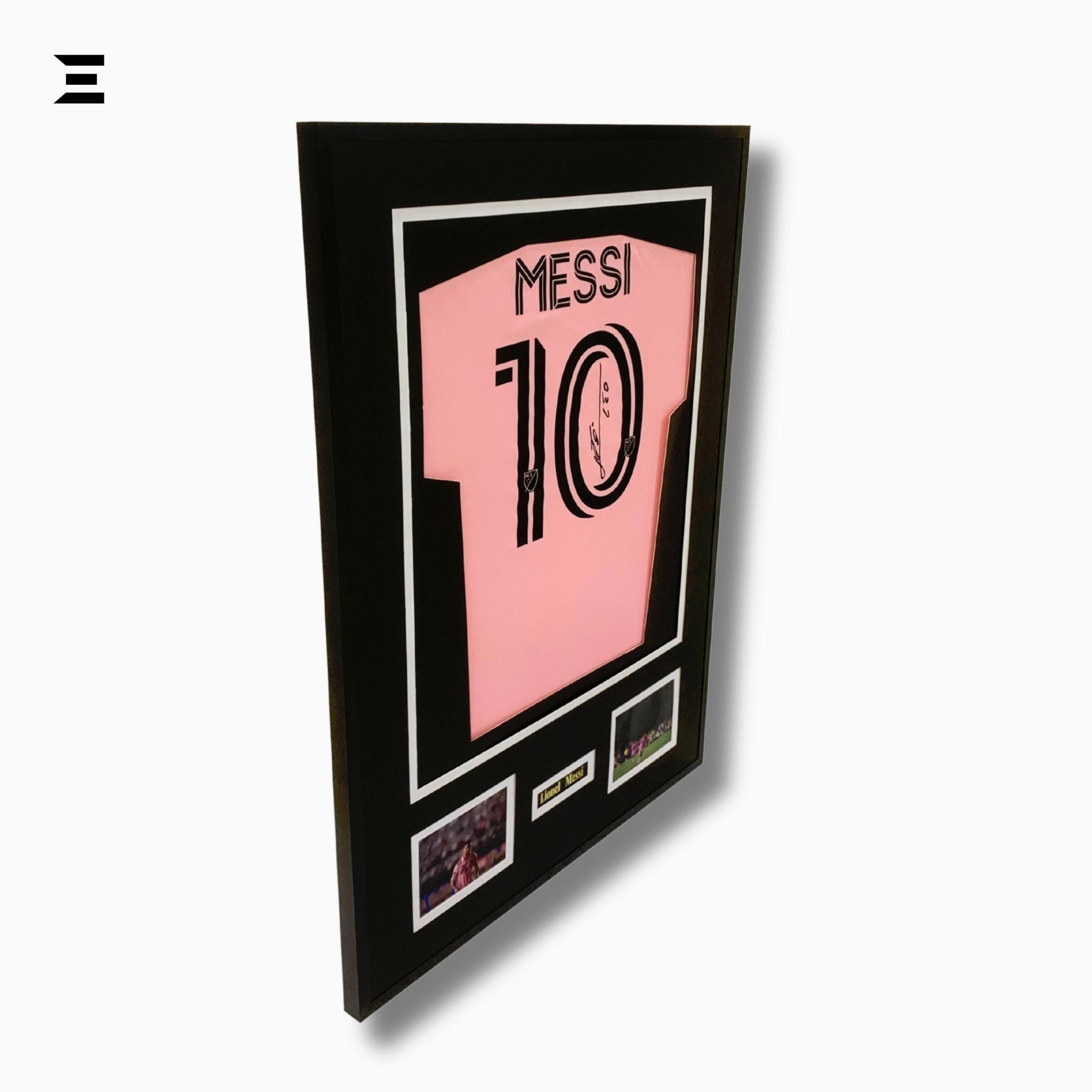 Lionel Messi “Signed” Inter Miami Jersey Frame – Facsimile Autograph | Metal & Acrylic Display 23.5 × 31.5 in | IBRELIA™ - IBRELIA