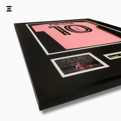 Lionel Messi “Signed” Inter Miami Jersey Frame – Facsimile Autograph | Metal & Acrylic Display 23.5 × 31.5 in | IBRELIA™ - IBRELIA