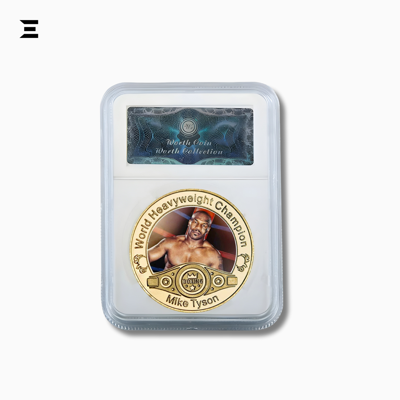 Mike Tyson World Heavyweight Champion Gold Plated Souvenir Coin Set IBRELIA