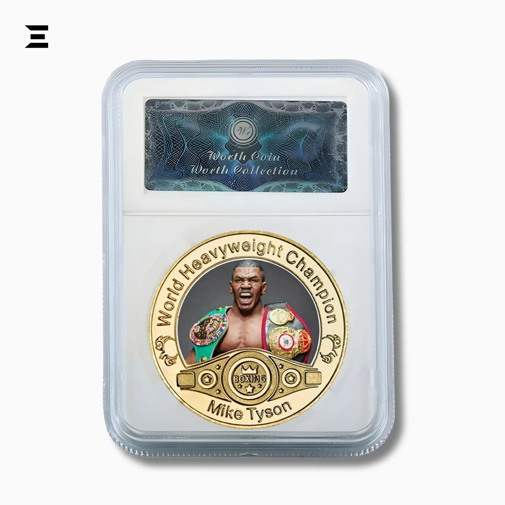 Mike Tyson World Heavyweight Champion Gold Plated Souvenir Coin Set IBRELIA