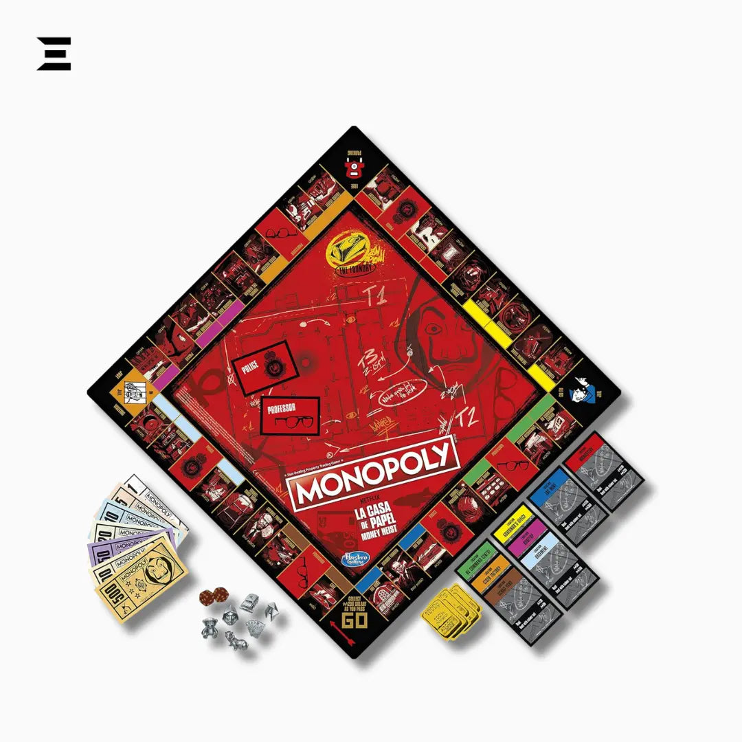 Monopoly: Netflix House of Money Edition – La Casa de Papel Board Game (English) IBRELIA