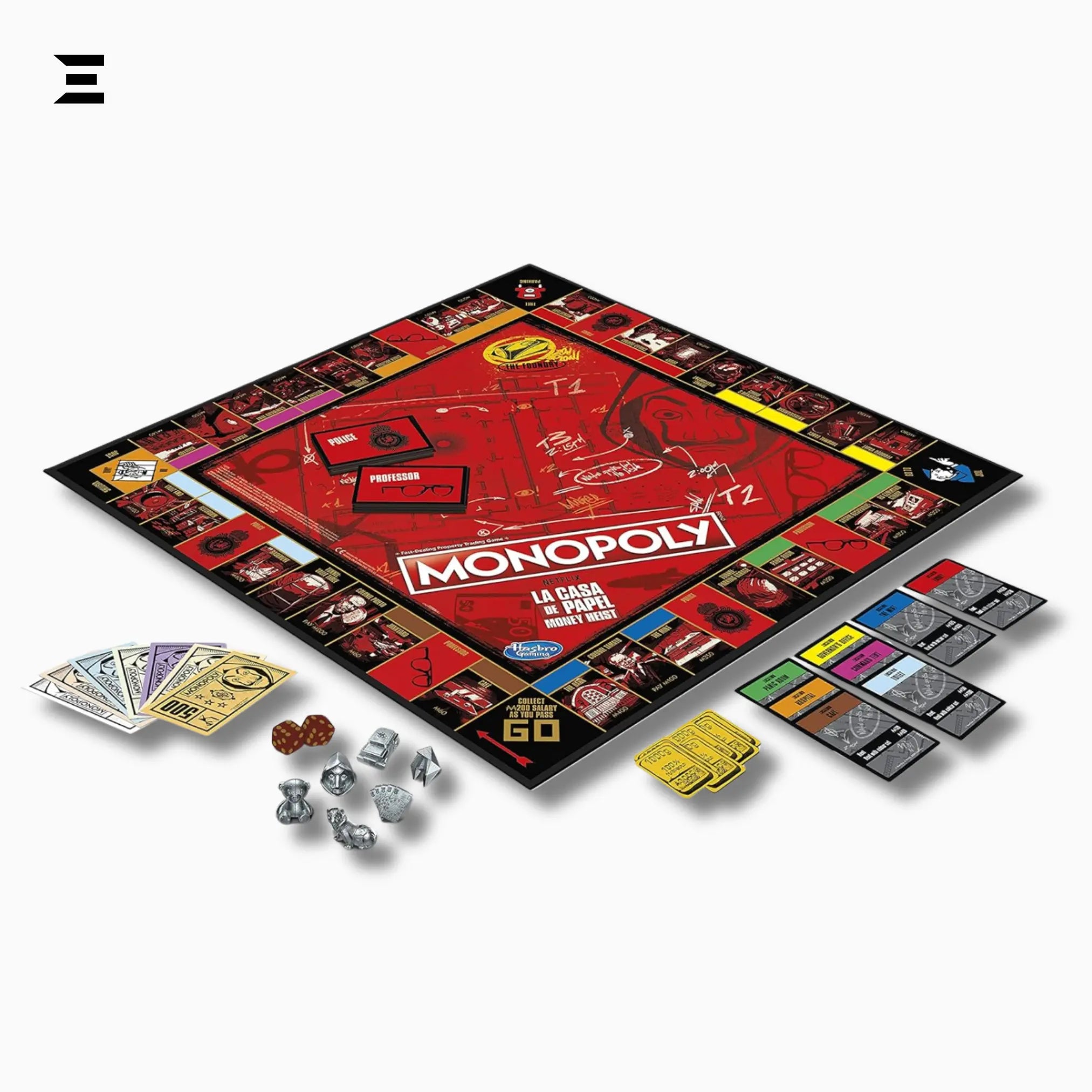Monopoly: Netflix House of Money Edition – La Casa de Papel Board Game (English) IBRELIA